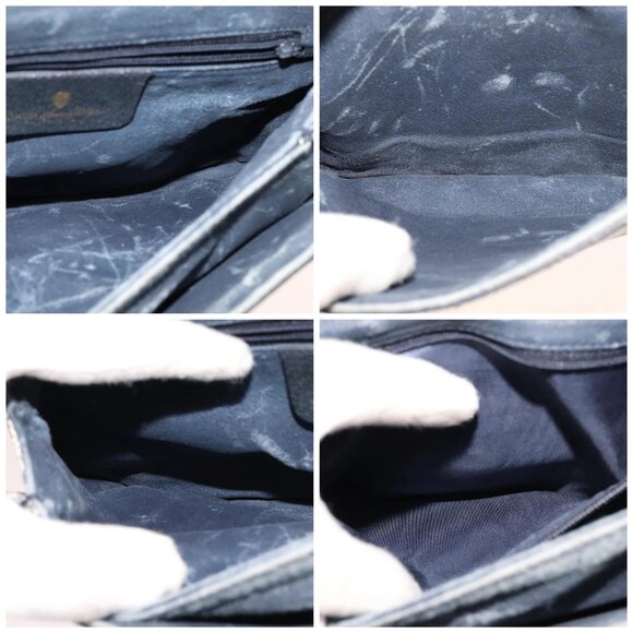 GUCCI GG Supreme Sherry Line Shoulder Bag PVC Red Navy Auth yk17172 - Picture 15 of 16